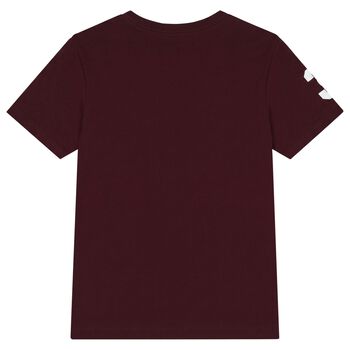 Boys Burgundy Logo T-Shirt