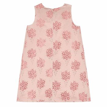 فستان ساتان باللون الزهرى والذهبى للبنات