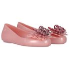 Girls Pink Butterfly Jelly Shoes, 1, hi-res