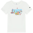 طقم شورت بطبعة سبونجبوب بالشعار باللون الأبيض والأسود, 1, hi-res