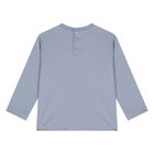 Younger Boys Navy Blue & Blue Logo Long Sleeve Top ( 2-Pack ), 2, hi-res