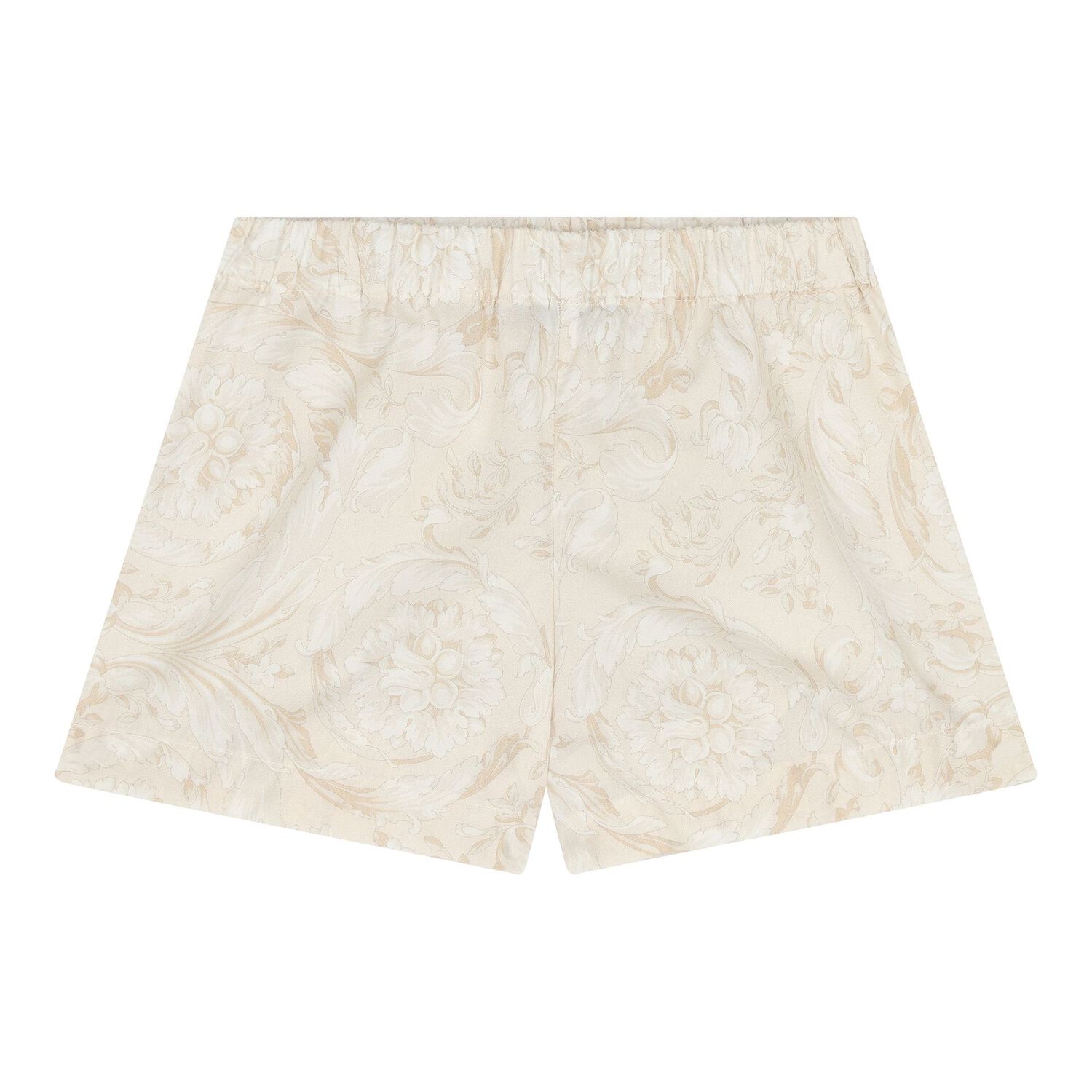 Baby Boys Ivory & Beige Whisper Barocco Shorts Set, 1, hi-res