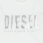 تيشيرت بالشعار باللون الابيض للبنات, 1, hi-res