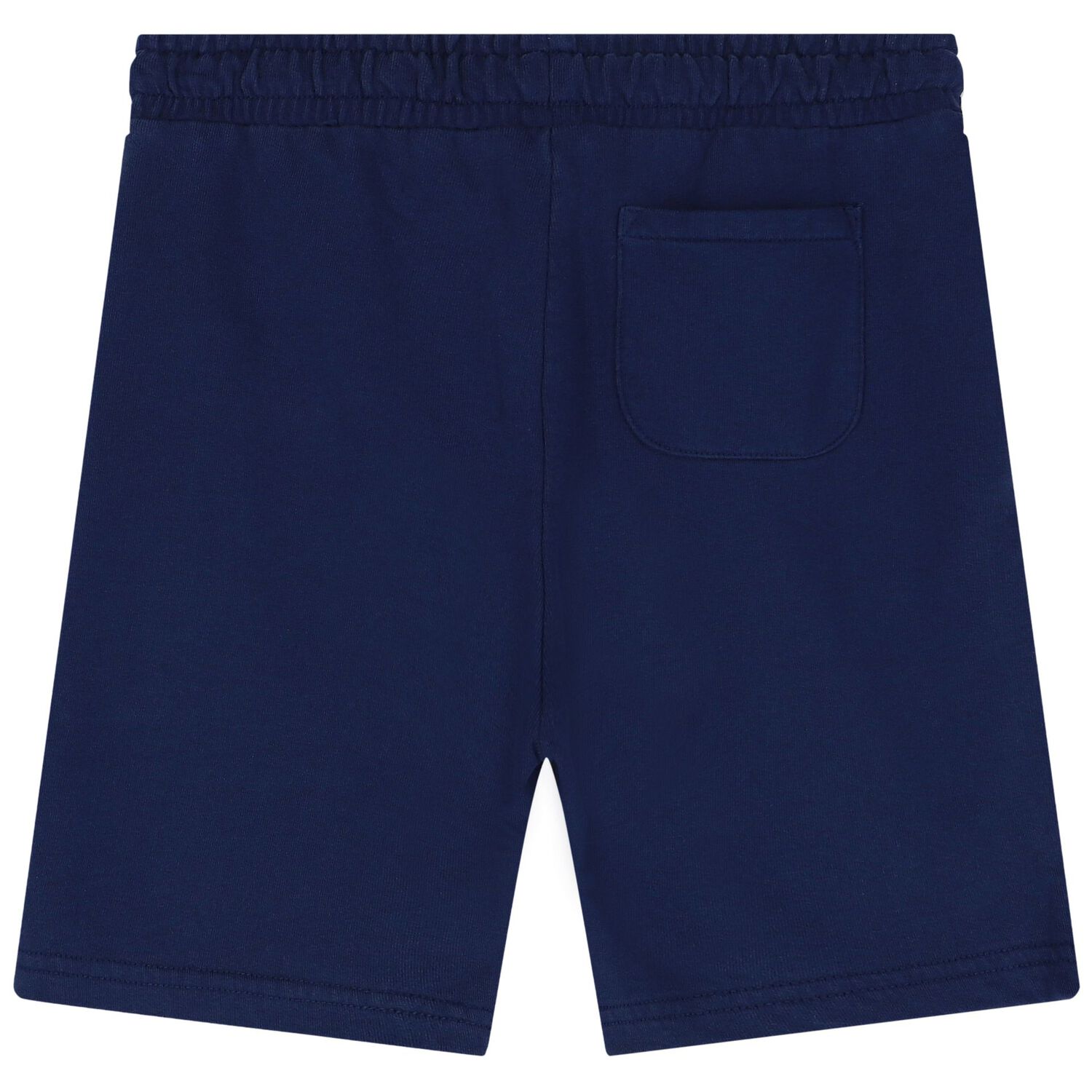 Boys Navy Blue Logo Shorts, 1, hi-res