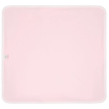 بطانية للبنات باللون الوردي والأبيض