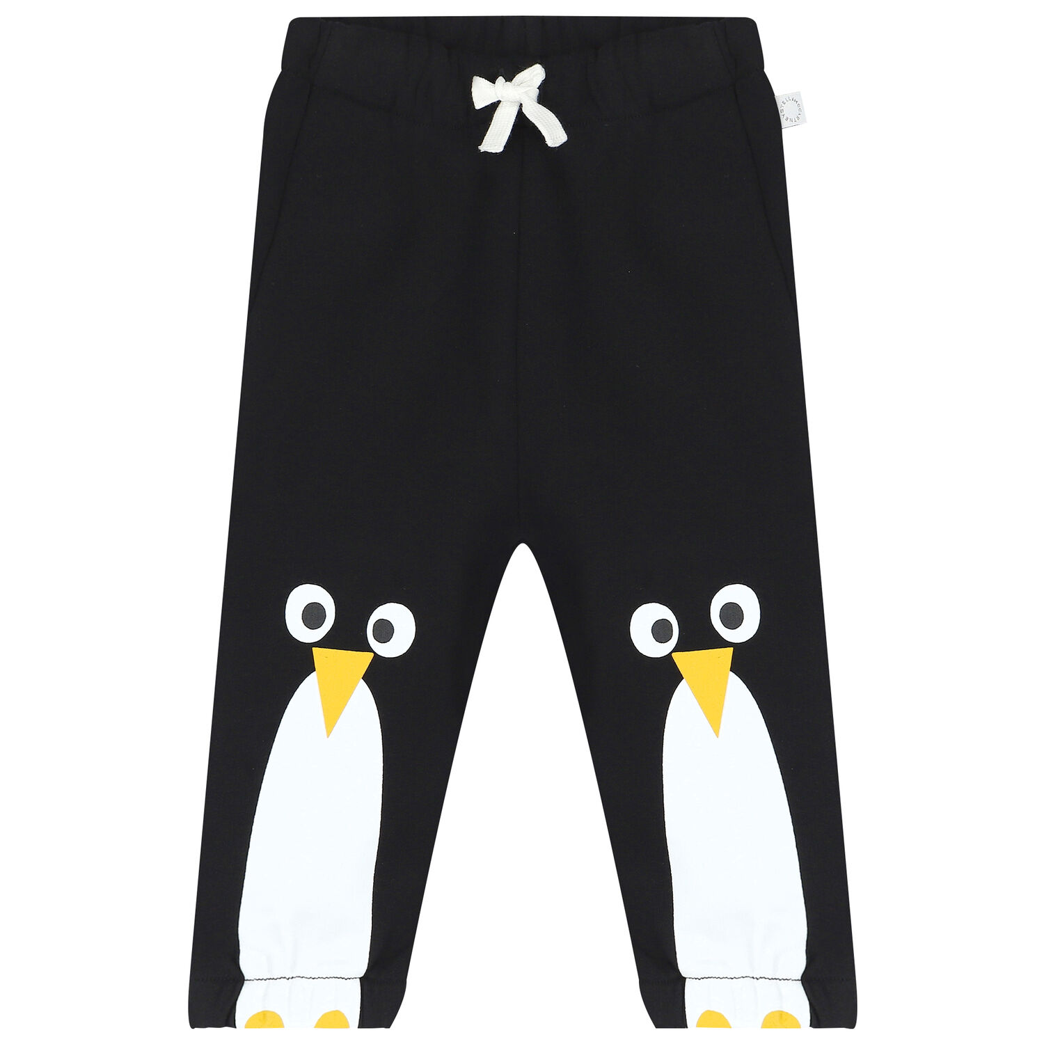 Younger Boys Black Penguin Joggers, 1, hi-res