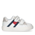 Boys White Logo Trainers, 1, hi-res