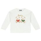 Ivory Teddy Bear Logo Sweatshirt, 1, hi-res