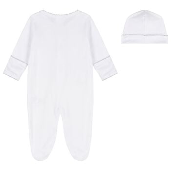 White & Grey Just Giraffe Babygrow Set