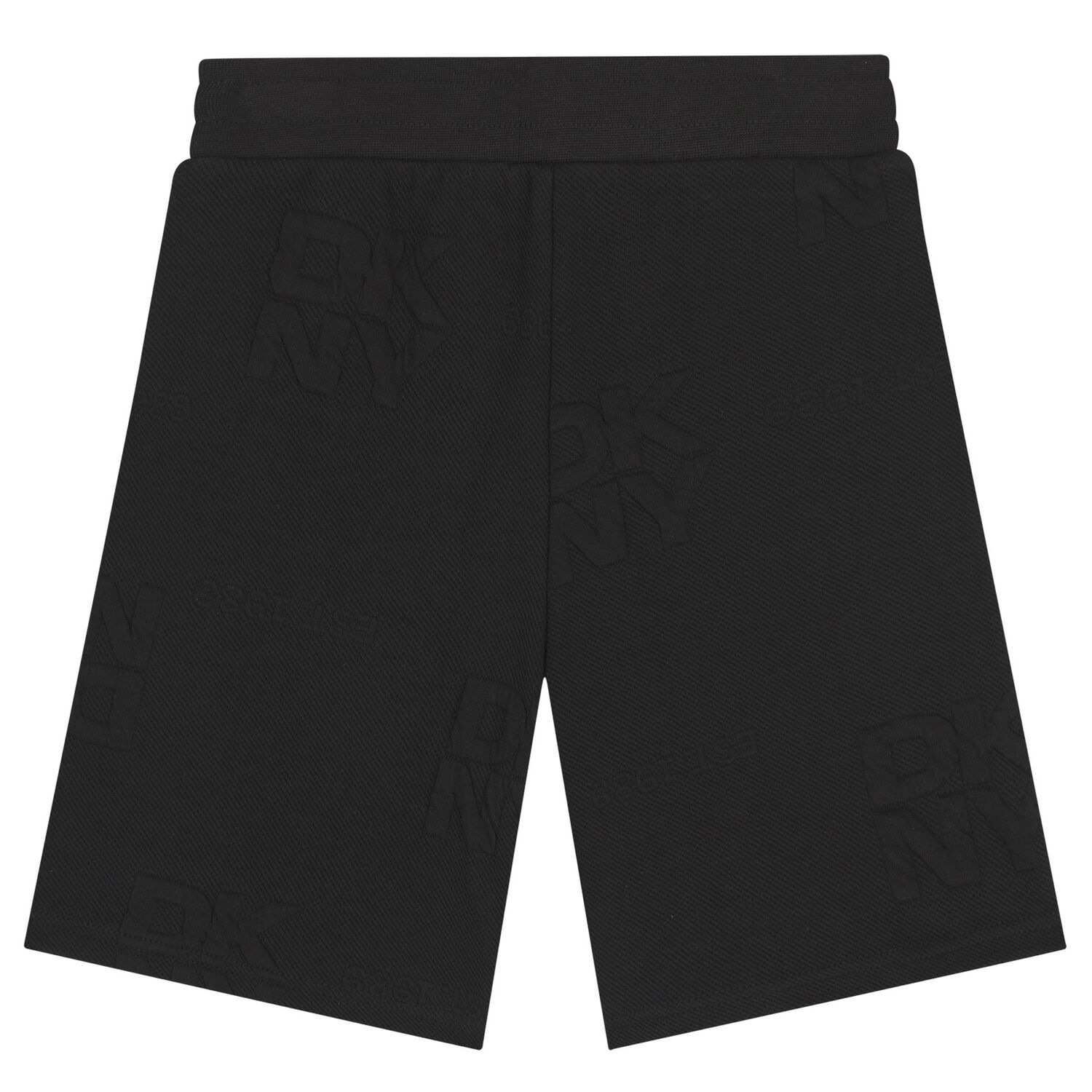 Boys Black Logo Shorts, 1, hi-res