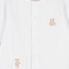 White Teddy Bear Babygrow Gift Set, 1, hi-res