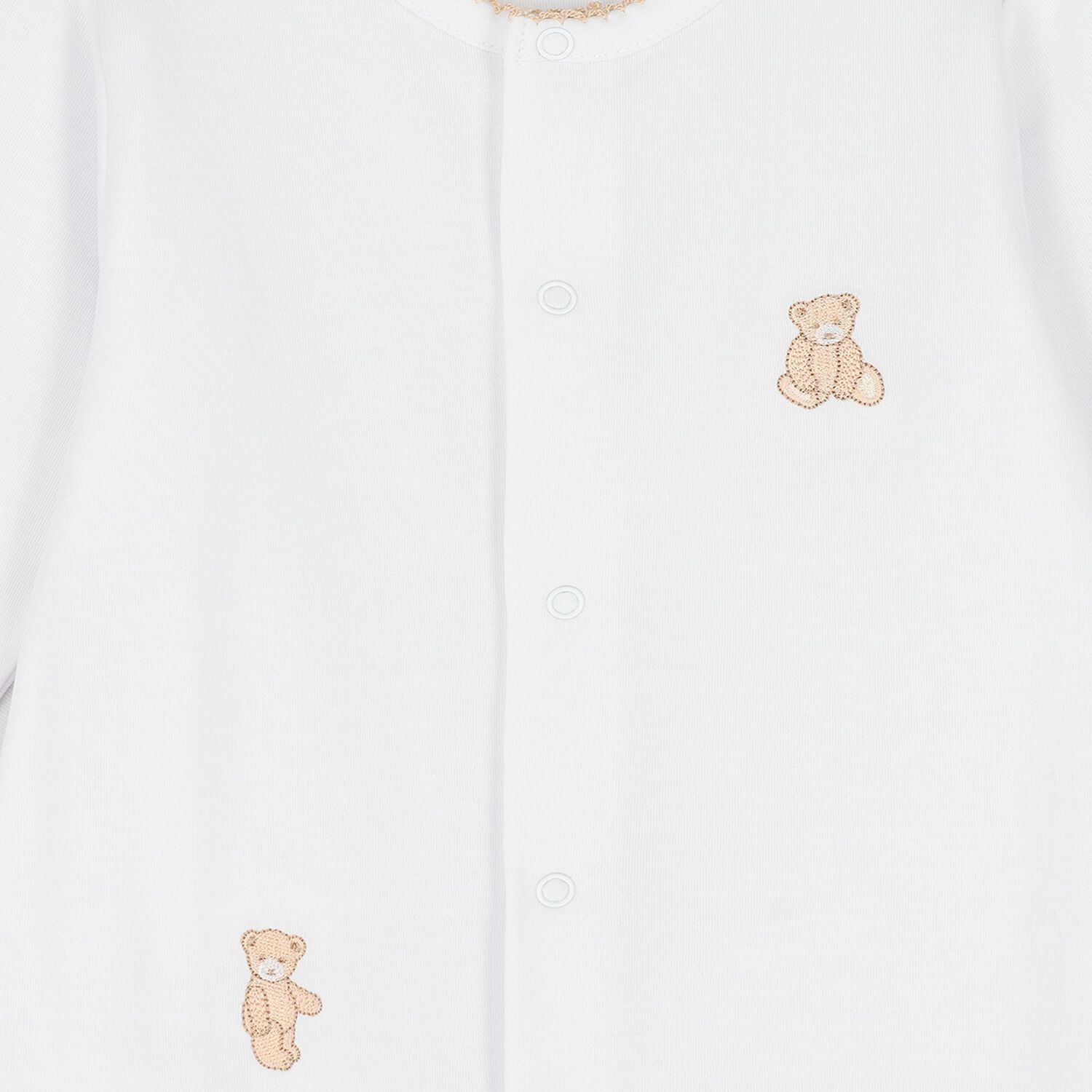 White Teddy Bear Babygrow Gift Set, 1, hi-res