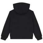 Black Teddy Bear Logo Hooded Top, 1, hi-res