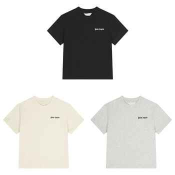 Boys Ivory, Grey & Black Logo T-Shirts ( 3-Pack )