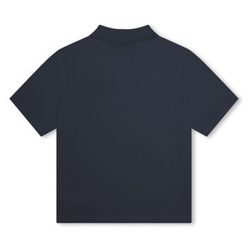 Boys Navy Blue Logo Polo Shirt
