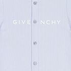 Baby Boys Blue Logo Romper, 1, hi-res