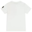 Boys White Logo T-Shirt, 4, hi-res