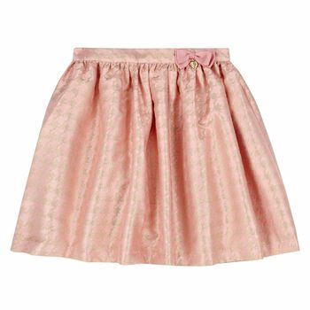 Girls Pink & Gold Skirt