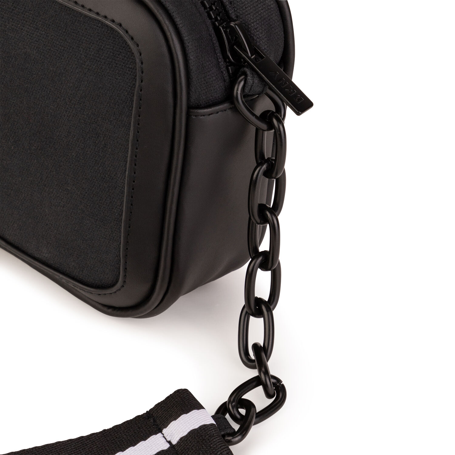 Girls Black Logo Handbag, 1, hi-res