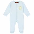 Blue & Gold Logo Babygrow, 2, hi-res
