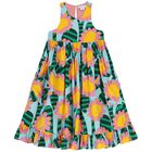 Girls Blue Sunflower Dress, 1, hi-res