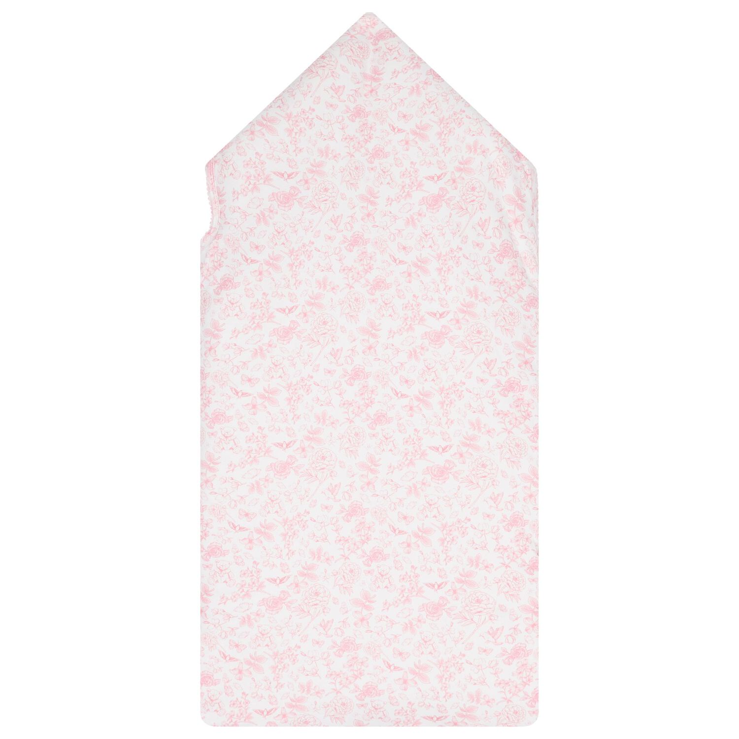 Baby Girls White & Pink Toile de Jouy Nest, 1, hi-res image number null