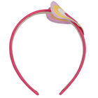 Girls Pink Hearts Headband, 1, hi-res