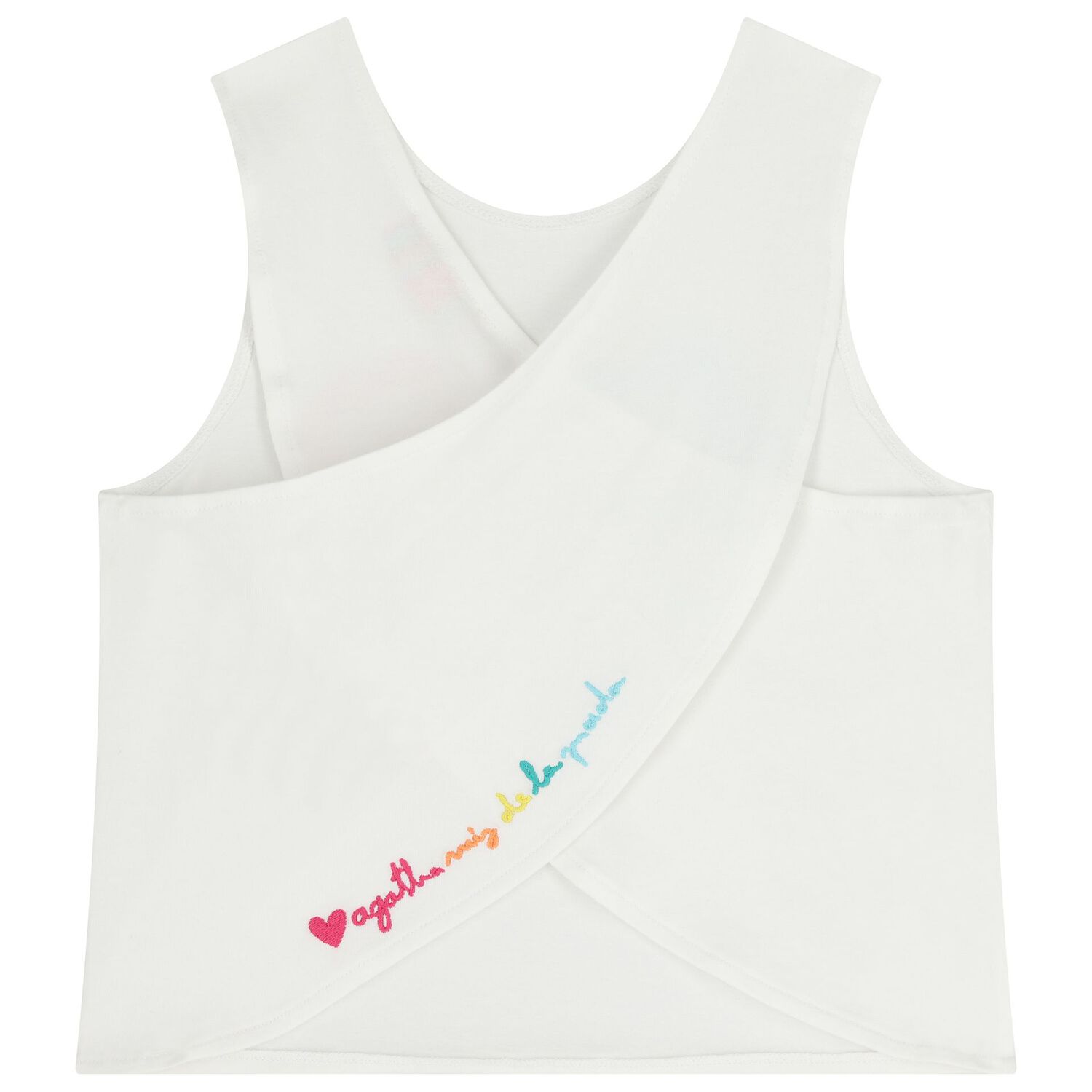 طقم شورت باللون الابيض  مزين بالزهور للبنات, 1, hi-res