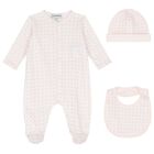 Baby Girls Pink Logo Babygrow Set, 1, hi-res