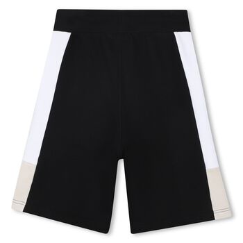 Boys Black Logo Shorts