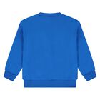 Younger Blue Teddy Bear Logo Sweatshirt, 3, hi-res