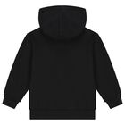 Black Saudi Graphic Logo Hooded Top, 1, hi-res