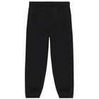 بنطلون رياضي بالشعار باللون الأسود, 1, hi-res