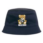 Navy Blue Teddy Bear Logo Baby Hat, 2, hi-res