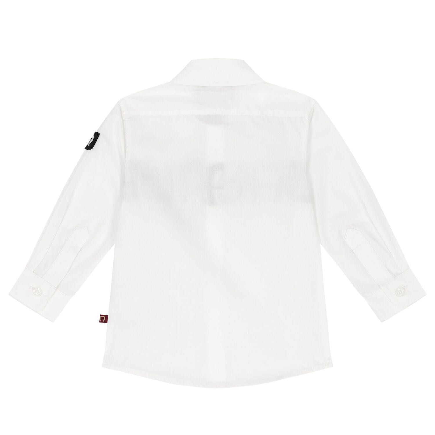 Younger Boys White Logo Shirt, 1, hi-res image number null