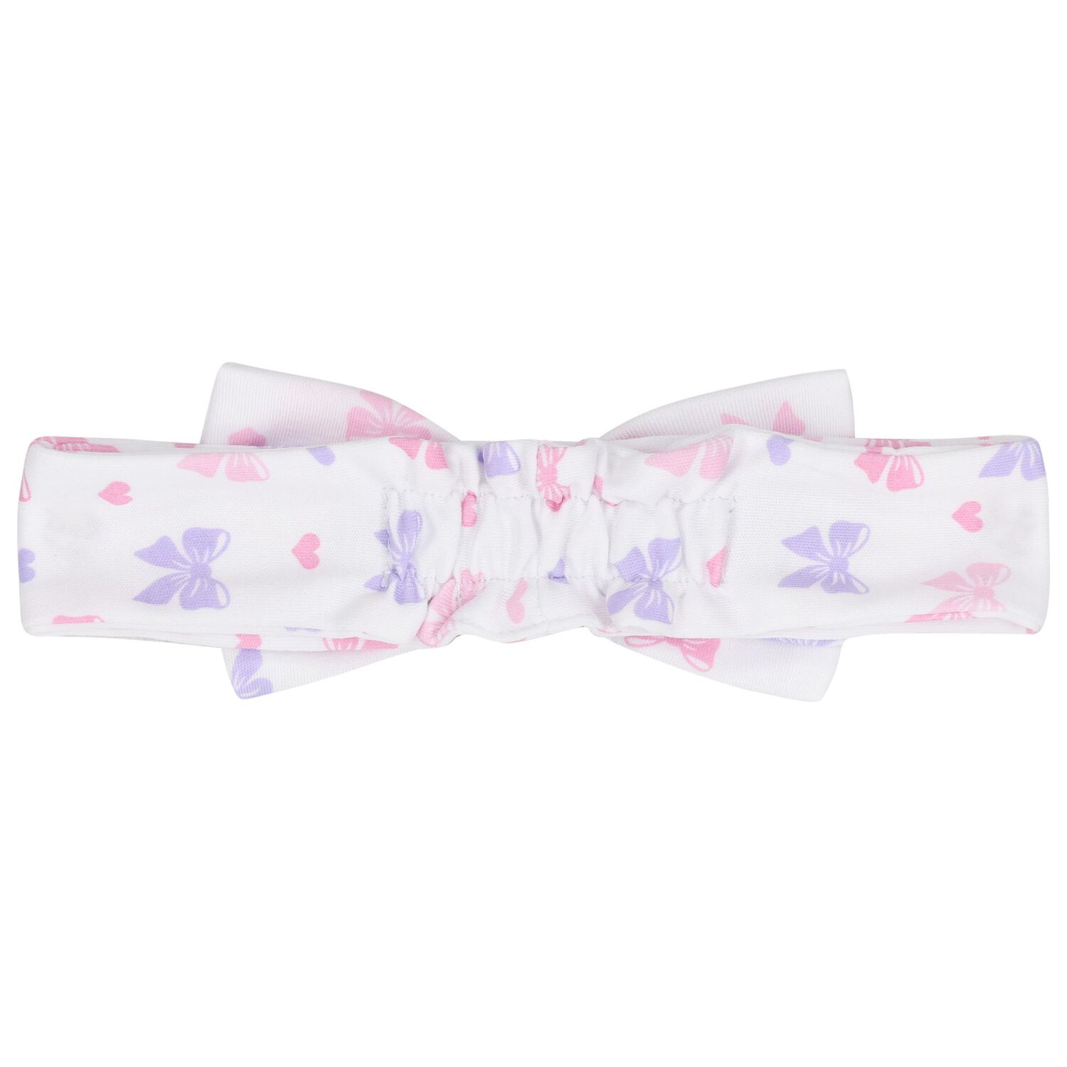 Baby Girls White Billowy Bows Headband, 1, hi-res image number null