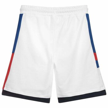 Boys White Logo Shorts