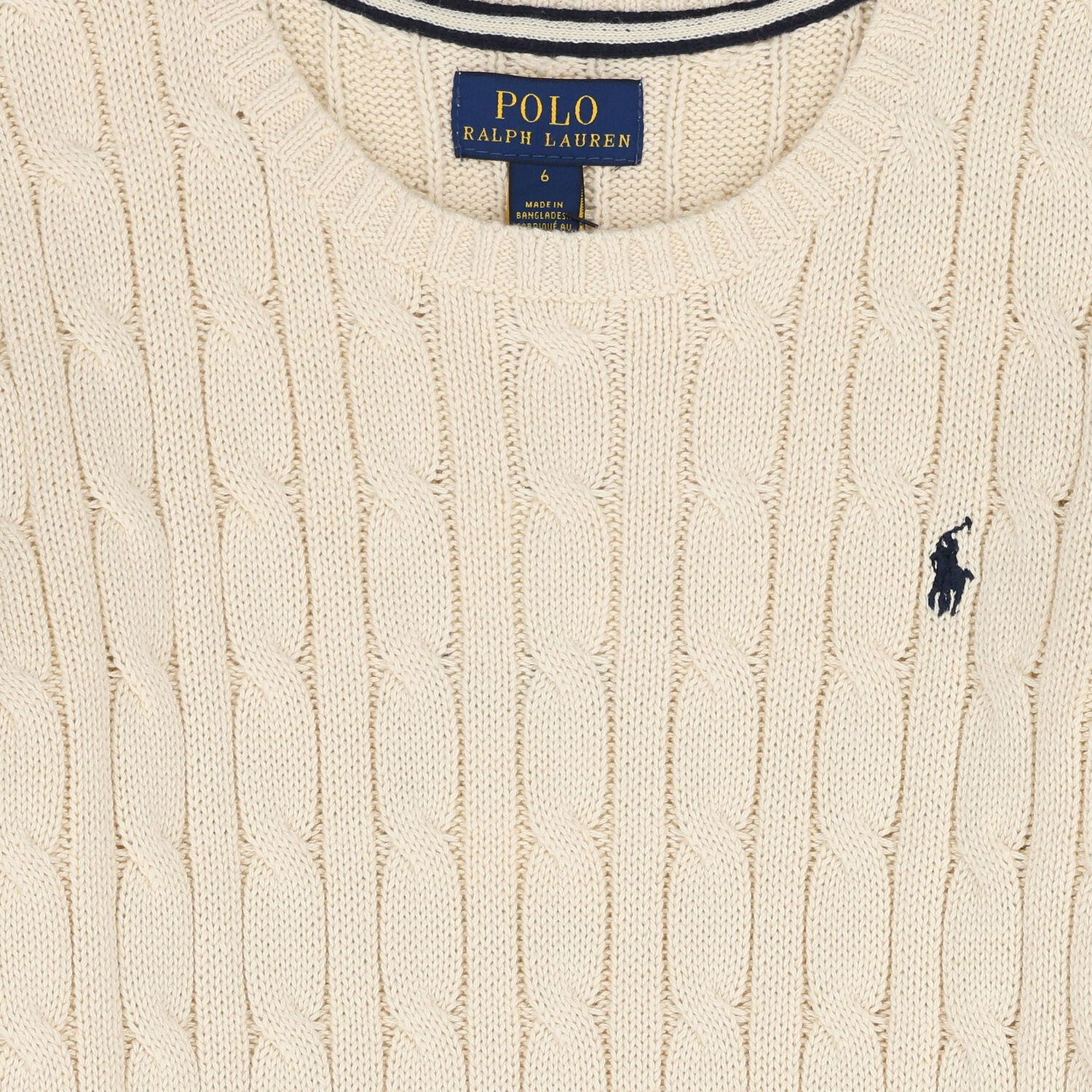 Ivory Logo Cable Knit Jumper, 1, hi-res image number null