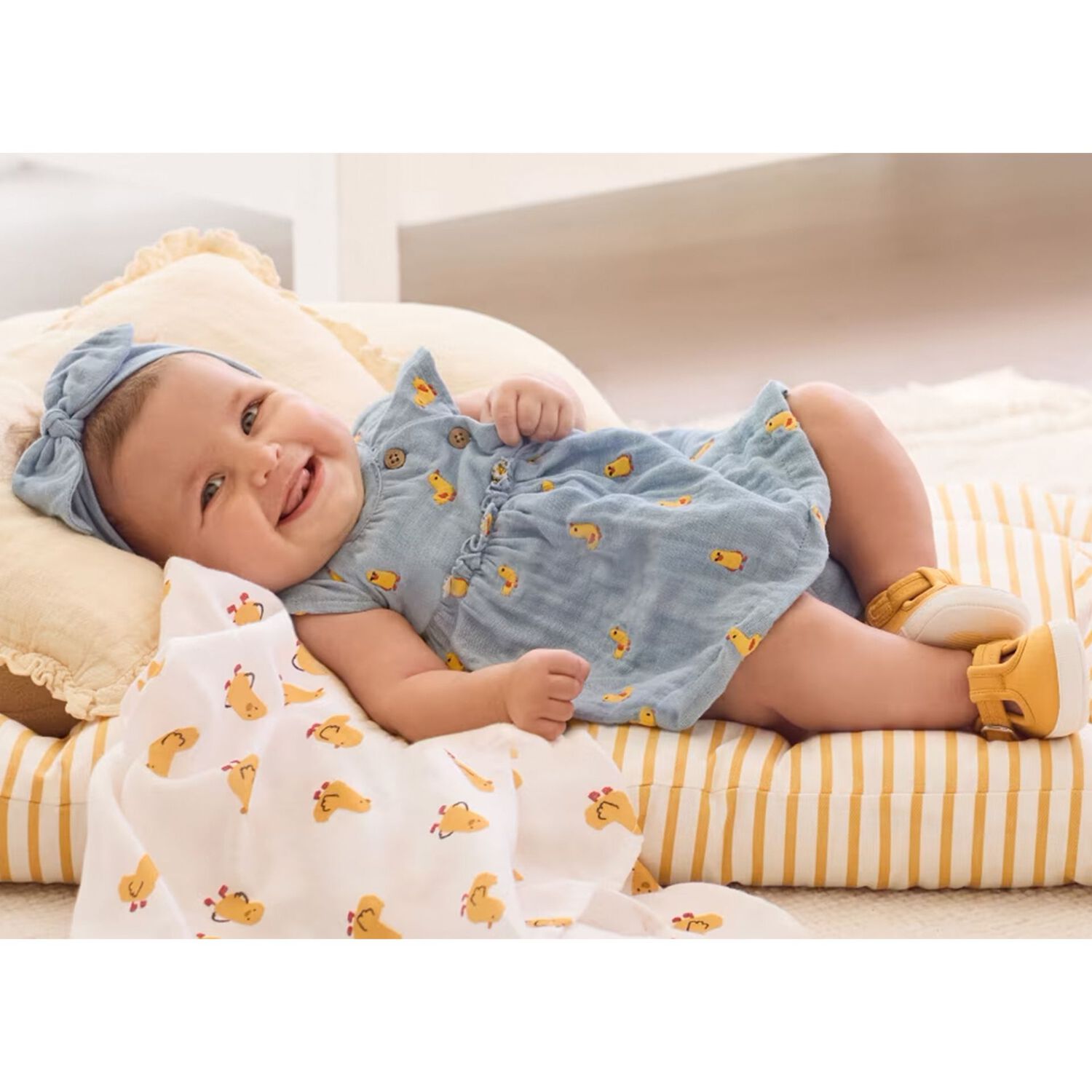 طقم بنات فستان باللون الأزرق, 2, hi-res