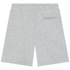 Boys Grey Logo Shorts, 1, hi-res