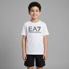 Boys White & Black Logo Shorts Set, 1, hi-res