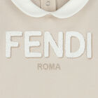 طقم أفرول بالشعار باللون البيج و العاجي, 3, hi-res