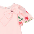 فستان بنات بالزهور باللون الوردي, 1, hi-res