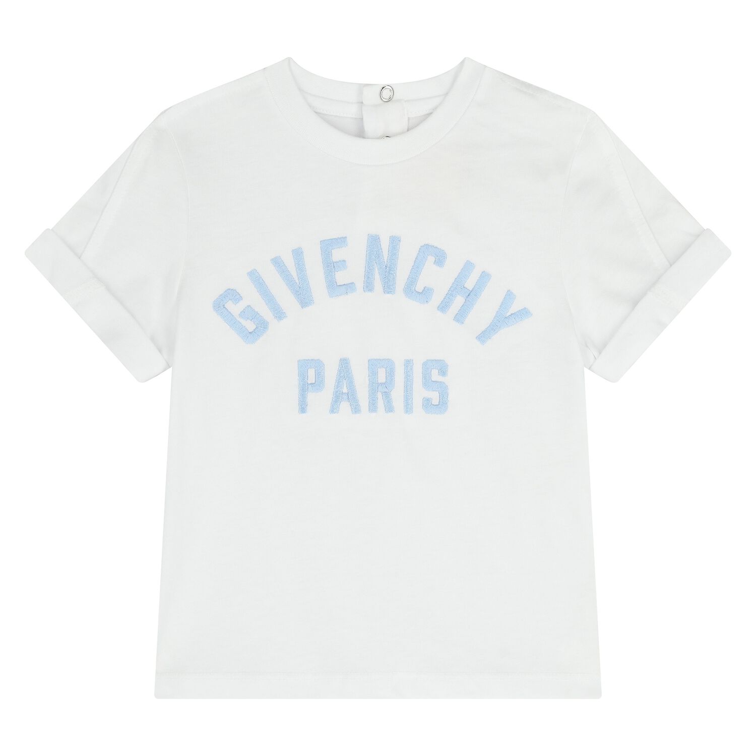 Younger Boys White Logo T-Shirt, 1, hi-res