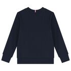 Boys Navy Blue Logo Tracksuit, 1, hi-res