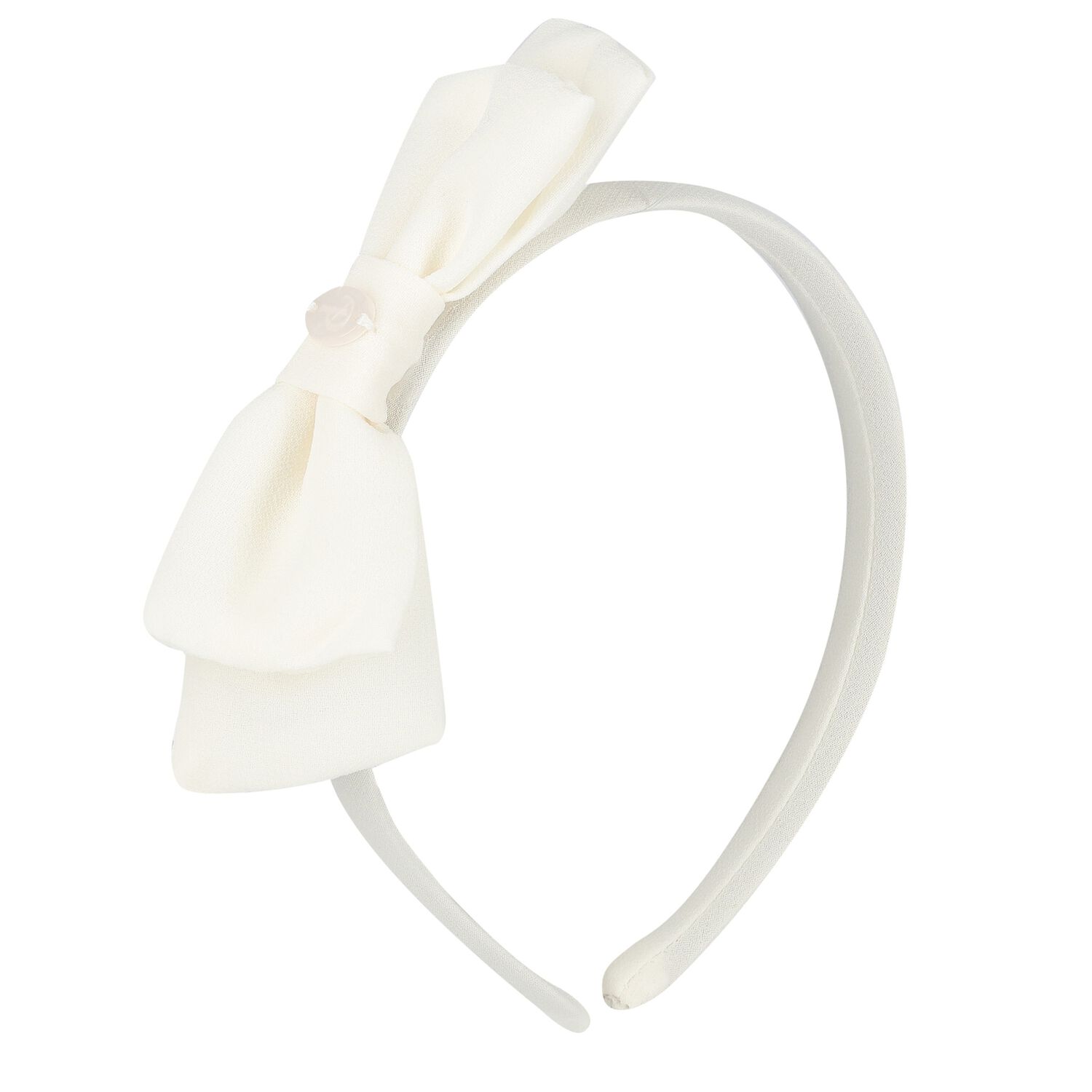 Girls Ivory Chiffon Headband, 1, hi-res image number null