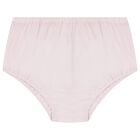 طقم فستان تول باللون وردي مكشكش للبنات , 1, hi-res