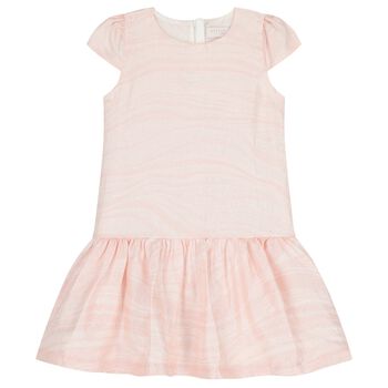 Girls Pink Logo Dress