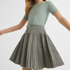 Girls Grey Pleated Skirt, 1, hi-res