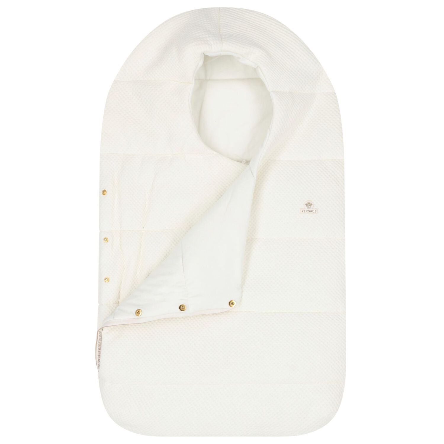 Ivory Logo Waffle Texture Baby Nest, 1, hi-res